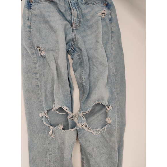 American Eagle Jeans Womens Size US 0 Light Wash Distressed Frayed Hem Vintage‎ - Picture 3 of 13